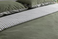 Luna Cosy Dubbelzijdige Beddengoedset, 3 Stuks, 200x220 cm, Kaki