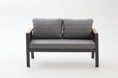 Capella Dubbele Tuinloungeset, Antraciet