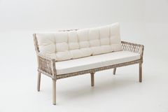Pirus Rattan 3+1+1 Tuinloungeset, Beige