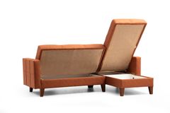 Polia Hoekbank en Fauteuil, Steenrood