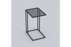 Everly C-Vormige Bijzettafel, Zwart