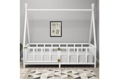 Rose White Children's Montessori Bed Frame