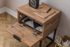 Milwaukee Midlake Bedside Table, Walnut