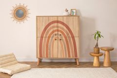 Iris Multifunctioneel Kast met Houten Poten