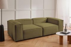 Frid Linnen 2-Zitsbank, Oliegroen