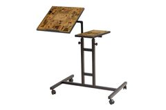 Glen Letter Laptoptafel, Pijnboom en Zwart