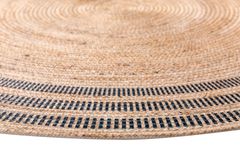 Wit Woven Jute Rug, 80 x 80 cm, Natural