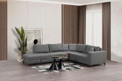 Masse Hoekbank Links, Grijs