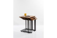 Mono C-Vormige Zettafels, 3 Stuks, Bruin