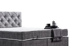 Peggy Plus Boxspringbedset, 140x190 cm, Grijs