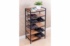Darley 6-Tier Shoe Cabinet, Walnut