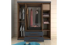 Washiba Spiegelkast met 4 Deuren en 2 Laden