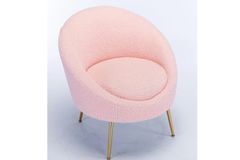 Lucca Ellipse Teddy Fauteuil, Roze