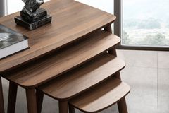 Luci Zettafels, 4 Stuks, Walnoot