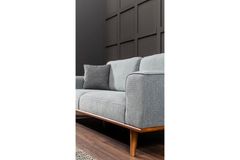 Merina 3-Zitsbank In Chenille, Grijs