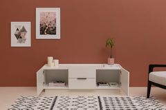 Luke TV Unit, 150 cm, White