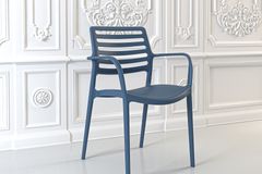 Lixa Tuinstoel met Armleuningen, Blauw