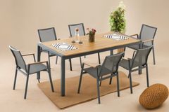 Daisy Tuinset, 6 Zits, Antraciet