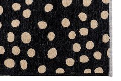 Sprinkle Dots Reversible Children Rug, 125 x 180 cm, Brown & Black