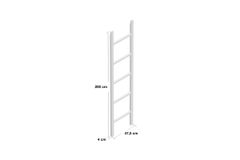 Leonzio Wooden Blanket Ladder, Light Wood
