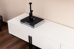 Line TV-Meubel, Wit & Zwart