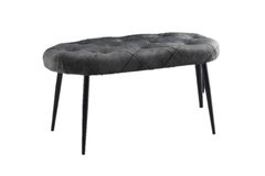 Maand Tafel, Stoel en Bank Set, Grijs & Zwart, 120X70