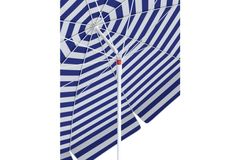 Tevalli Parasol's Luxury Beach Umbrella, Blue & White