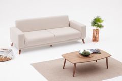 Lego 3-Zitsbank met slaapfunctie, Creme