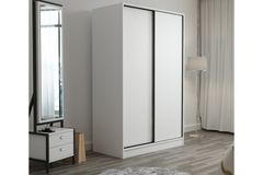 Medway Tideway Kledingkast met Schuifdeuren, 210 cm, Wit