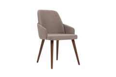 Millennium Dining Chair, Taupe & Walnut