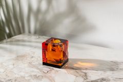 Esme Candle Holder, Orange