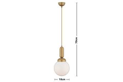 Apliqa Arlo Hanglamp, Ouderwets