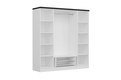 Medway Plus Kledingkast met 4 Deuren en 2 Lades, 190 cm, Wit