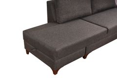 Masse Hoekbank Links, Bruin