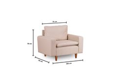 Pafu Lungo Fauteuil, Creme
