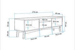 Vina TV-Meubel, Pijnboom