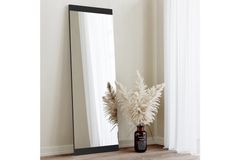 Černé dekorativní nástěnné zrcadlo Neostyle, 40x120