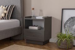 Henry Single Bedside Table, Anthracite