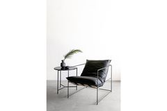 Sohomanje Franklin Echtleren Fauteuil, Zwart