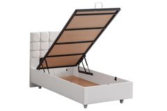 Almada Boxspringbed met Hoofdbord, 120x200 cm, Wit