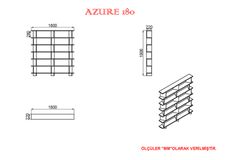 Inverno Azure Bookcase, 191 cm, White & Anthracite