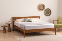 Axel Single Bed, 90 x 190 cm, Walnut
