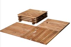 Valais Wooden Floor Tile, 45 x 45 cm