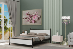 Star Bedframe, 160x200 cm, Wit