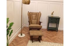 Baroque Schommelstoel, Bruin & Walnoot