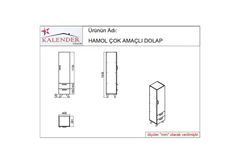 Hamol Bathroom Cabinet, Walnut