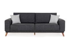 Lego 3-Zitsbank met Bed, Antraciet (Kleurkeuze Stof In Showroom)