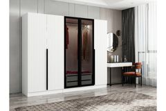 Tideway Lucretia Kledingkast met 5 Deuren, Wit