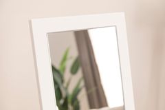 Wood Modernee Staande Spiegel, 140x40 cm, Wit