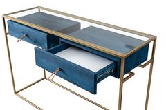 Wychwood Consoletafel met Lades, Blauw